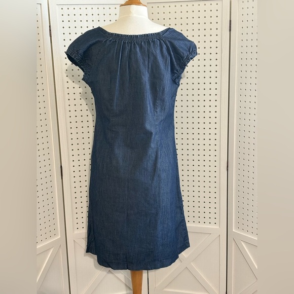 Liz Claiborne Blue Denim Shift dress size 10 - Picture 3 of 4